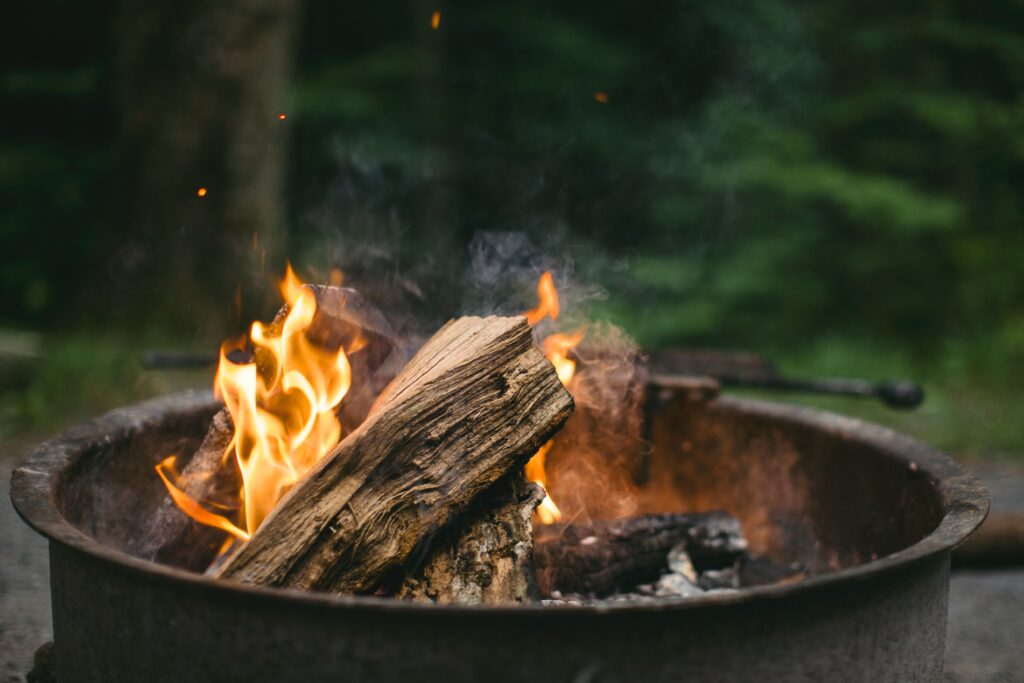 Firewood Fire Pit