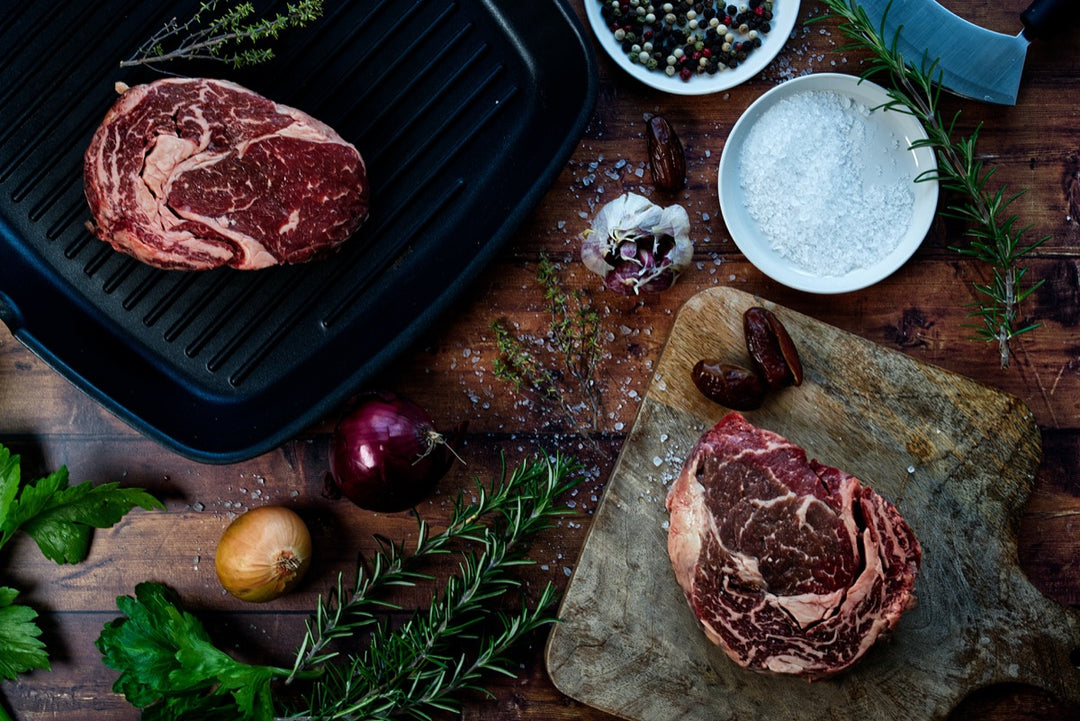 meat on table