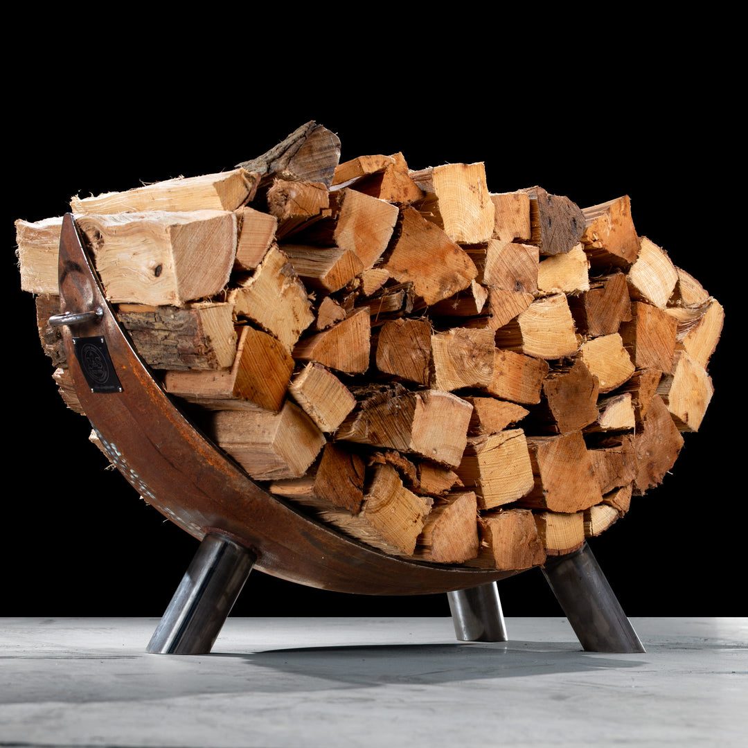 37” Moon Firewood Rack