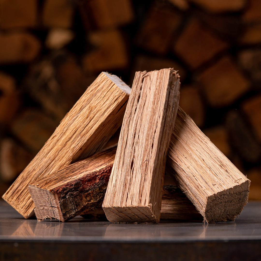 8″ Post Oak Cooking Wood Splits – Large Box