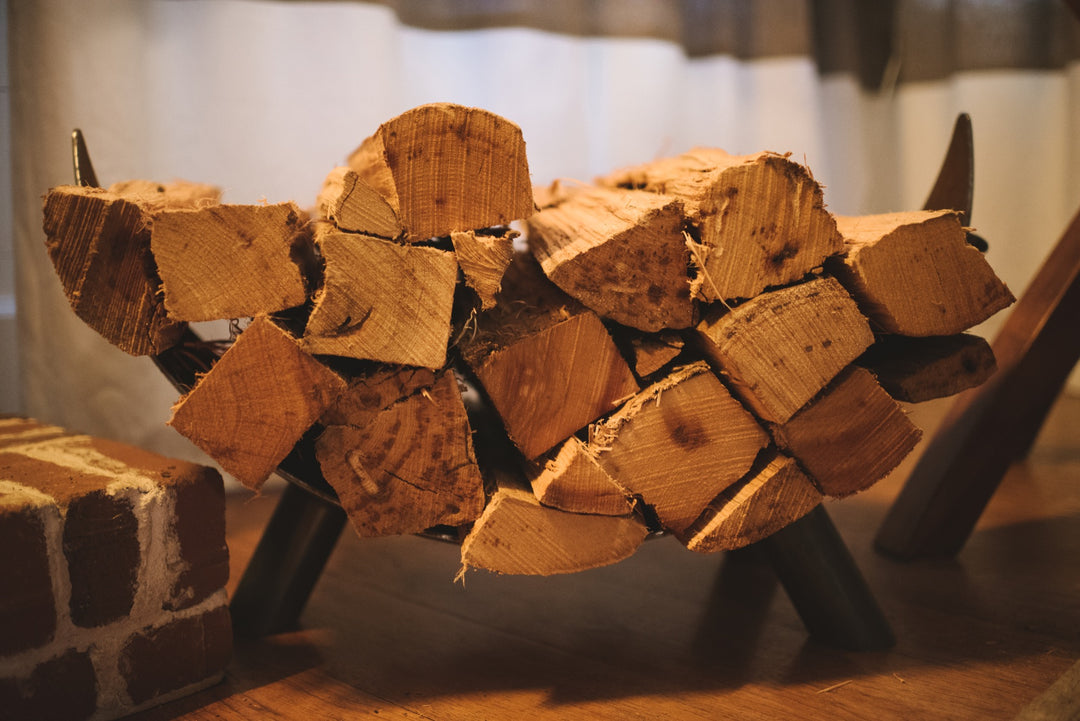 24" Length Hickory Firewood Rack