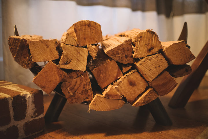 Artisanal Hickory Firewood Rack